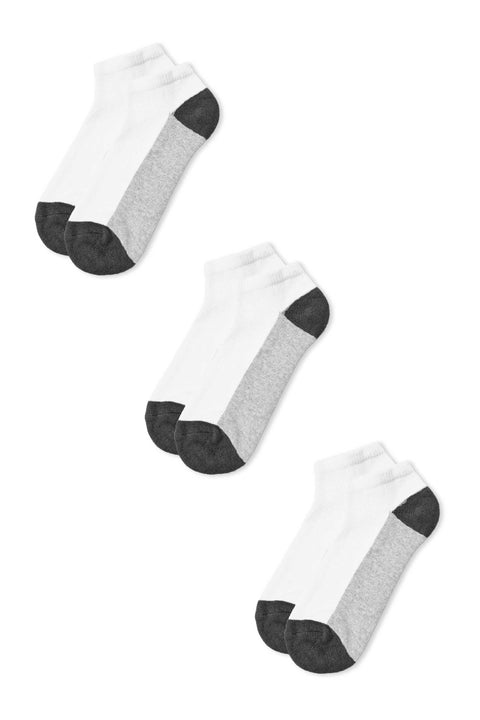 Identic Men's No Show Terry Socks - Pack Of 3