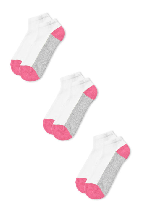 Identic Men's No Show Terry Socks - Pack Of 3