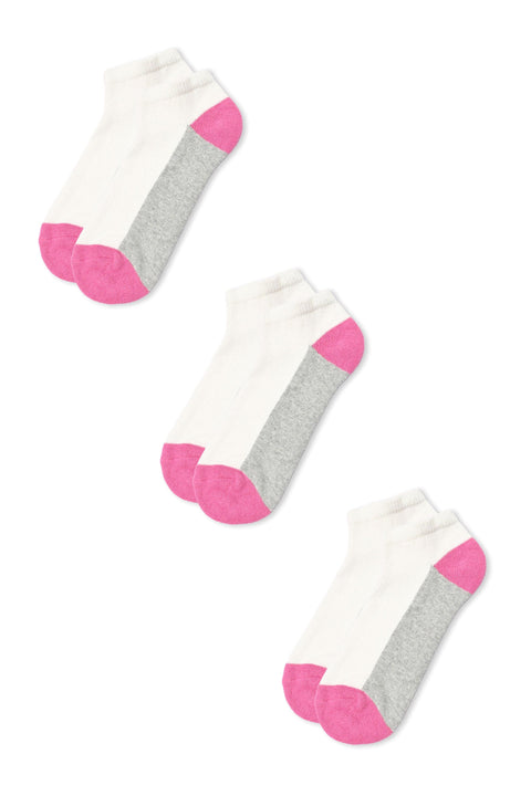Identic Men's No Show Terry Socks - Pack Of 3