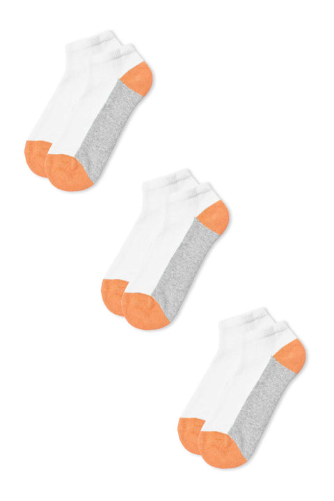 Identic Men's No Show Terry Socks - Pack Of 3