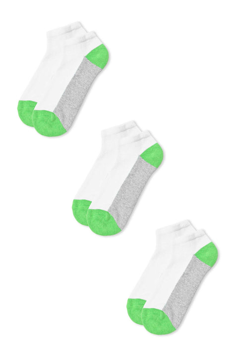 Identic Men's No Show Terry Socks - Pack Of 3
