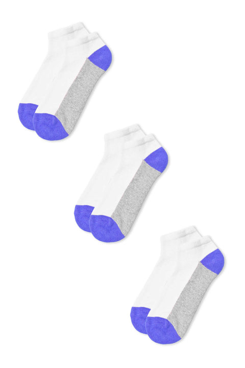 Identic Men's No Show Terry Socks - Pack Of 3