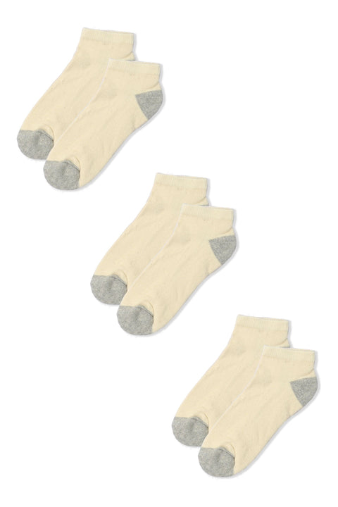 Identic Men's Low Cut Terry Socks - Pack Of 3