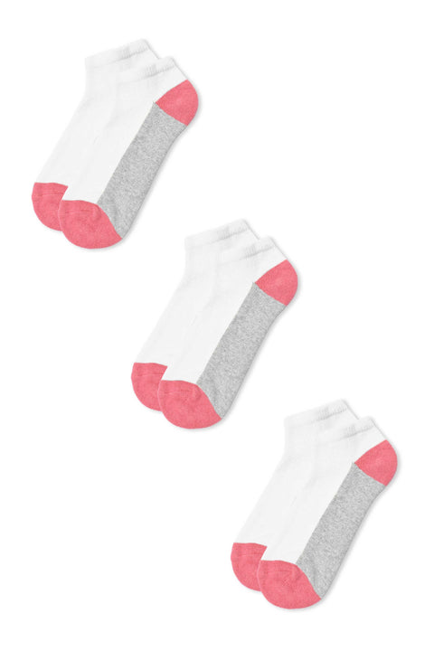 Identic Men's No Show Terry Socks - Pack Of 3