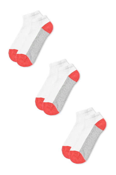Identic Men's No Show Terry Socks - Pack Of 3