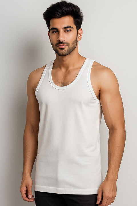 Men's Basic Cotton Vest Sleeveless (Burton) 805