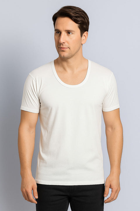 Men's Basic Cotton Vest Short Sleeves Burton 805