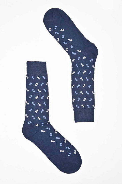 Men's Dots Design Regular Dress Socks