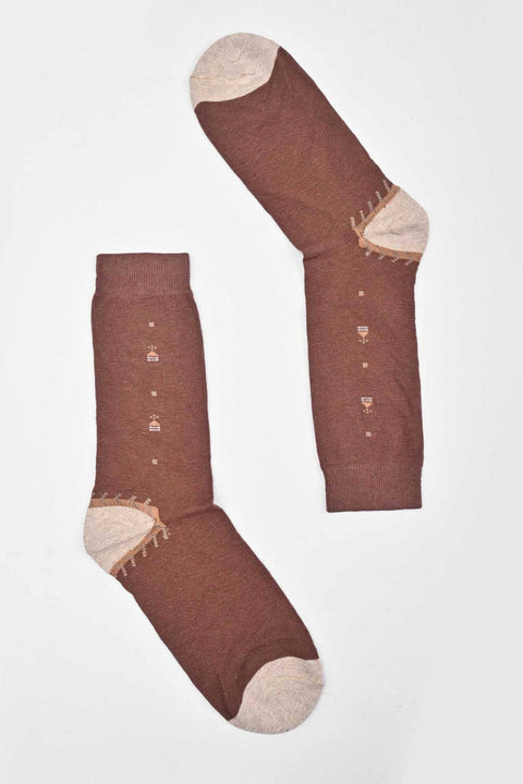 Men's Pattern Design Regular Dress Socks