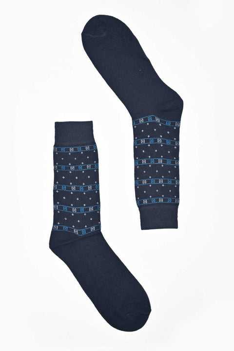 Men's Pattern Design Regular Dress Socks