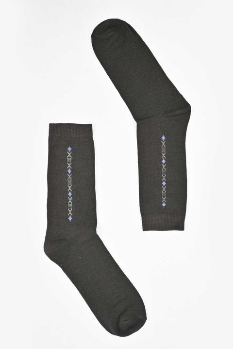 Men's Pattern Design Regular Dress Socks
