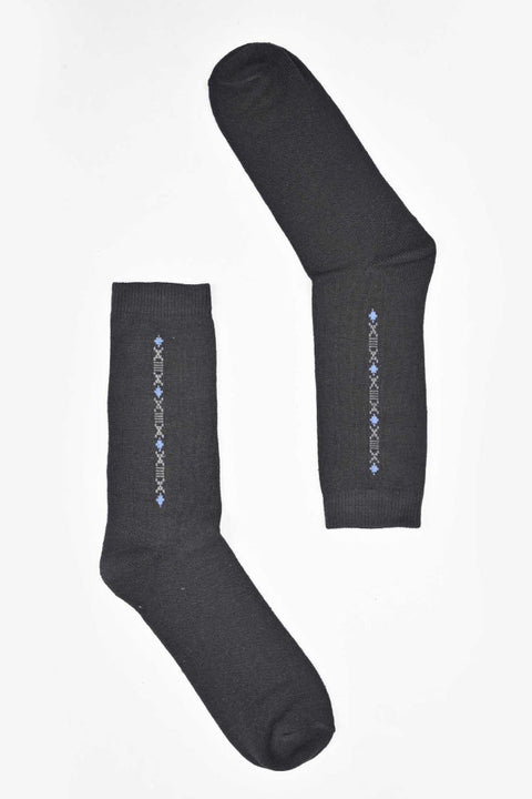 Men's Pattern Design Regular Dress Socks